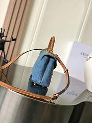 Colestore Celine Teen Nino Bag In Denim 20.5x13x8cm - 5