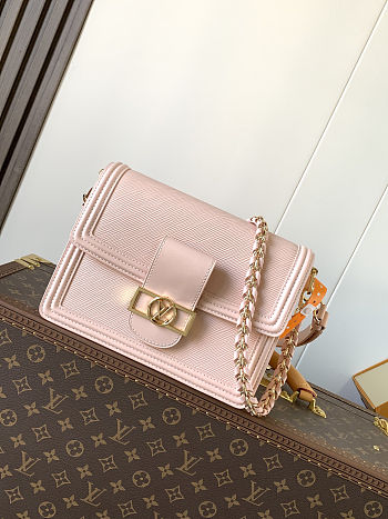 Colestore Louis Vuitton Dauphine MM in Pink Epi 25 x 17 x 10.5cm