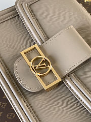 Colestore Louis Vuitton Dauphine MM in Gray Epi 25 x 17 x 10.5cm - 2