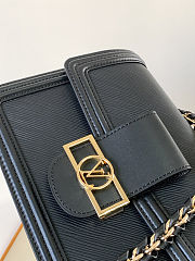 Colestore Louis Vuitton Dauphine MM in Black Epi 25 x 17 x 10.5cm - 5