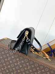 Colestore Louis Vuitton Dauphine MM in Black Epi 25 x 17 x 10.5cm - 4