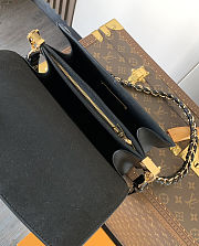 Colestore Louis Vuitton Dauphine MM in Black Epi 25 x 17 x 10.5cm - 3