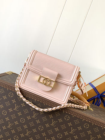 Colestore Louis Vuitton Mini Dauphine in Pink Epi 20 x 15 x 19cm