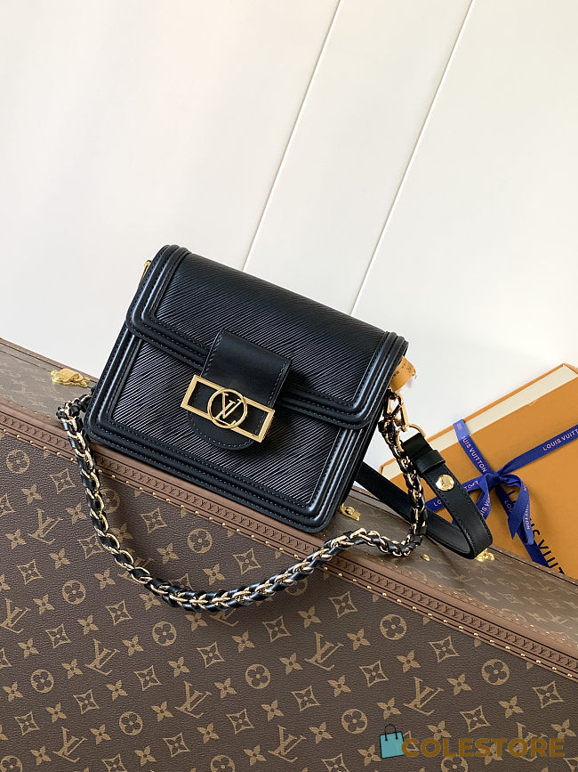 Colestore Louis Vuitton Mini Dauphine in Black Epi 20 x 15 x 19cm - 1