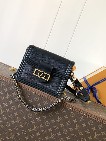 Colestore Louis Vuitton Mini Dauphine in Black Epi 20 x 15 x 19cm