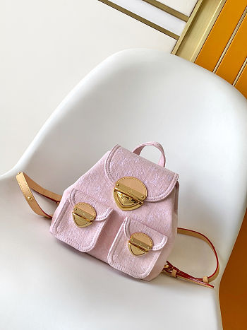 Colestore Louis Vuitton Venice Monogram Denim Washed Pink 24x26x7 cm