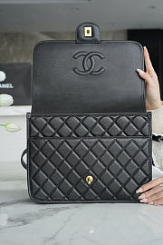 Colestore Chanel Black Caviar Leather Backpack 31.5x31x9cm - 2