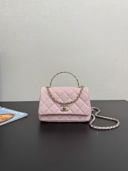 Colestore Chanel Small Coco Crush Handle Light Pink Caviar 12x18x6.5cm - 1