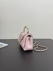 Colestore Chanel Small Coco Crush Handle Light Pink Caviar 12x18x6.5cm - 2