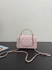 Colestore Chanel Small Coco Crush Handle Light Pink Caviar 12x18x6.5cm - 4