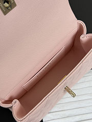 Colestore Chanel Small Coco Crush Handle Light Pink Caviar 12x18x6.5cm - 5