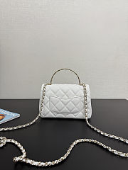 Colestore Chanel Small Coco Crush Handle White Caviar 12x18x6.5cm - 6