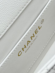 Colestore Chanel Small Coco Crush Handle White Caviar 12x18x6.5cm - 5