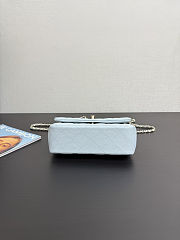 Colestore Chanel Small Coco Crush Handle Light Blue Caviar 12x18x6.5cm - 5