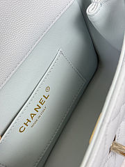 Colestore Chanel Small Coco Crush Handle Light Blue Caviar 12x18x6.5cm - 2