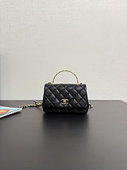 Colestore Chanel Small Coco Crush Handle Black Caviar 12x18x6.5cm - 1