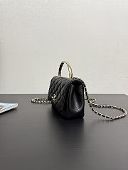 Colestore Chanel Small Coco Crush Handle Black Caviar 12x18x6.5cm - 4
