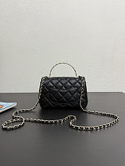 Colestore Chanel Small Coco Crush Handle Black Caviar 12x18x6.5cm - 3
