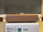 Colestore Chanel 25S Cross Handle Kelly Chain Bag Brown 18x10x4.5cm - 6