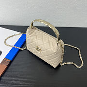 Colestore Chanel 25S Coco Handle Cream Bag 18x13x7cm - 4