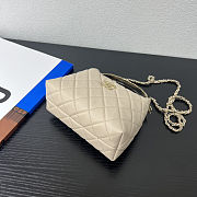 Colestore Chanel 25S Coco Handle Cream Bag 18x13x7cm - 5