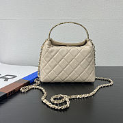 Colestore Chanel 25S Coco Handle Cream Bag 18x13x7cm - 3
