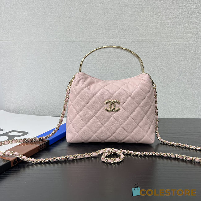 Colestore Chanel 25S Coco Handle Pink Bag 18x13x7cm - 1