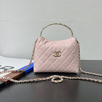 Colestore Chanel 25S Coco Handle Pink Bag 18x13x7cm