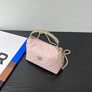 Colestore Chanel 25S Coco Handle Pink Bag 18x13x7cm - 3