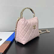 Colestore Chanel 25S Coco Handle Pink Bag 18x13x7cm - 4
