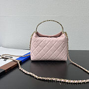 Colestore Chanel 25S Coco Handle Pink Bag 18x13x7cm - 2
