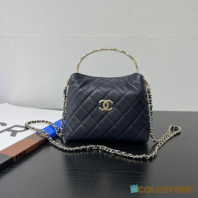 Colestore Chanel 25S Coco Handle Black Bag 18x13x7cm - 1