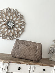 Colestore Chanel Easy Flap Bag Gray Brown 40×30cm - 5