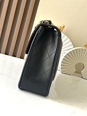 Colestore Chanel Vintage Black Classic Large Jumbo Single Flap 30x21x8cm - 5