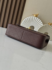 Colestore Chanel Vintage Brown Classic Large Jumbo Single Flap 30x21x8cm - 6