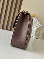Colestore Chanel Vintage Brown Classic Large Jumbo Single Flap 30x21x8cm - 4