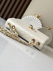Colestore Chanel Vintage Ivory White Classic Large Jumbo Single Flap 30x21x8cm - 6