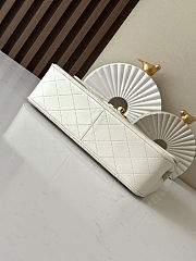 Colestore Chanel Vintage Ivory White Classic Large Jumbo Single Flap 30x21x8cm - 4
