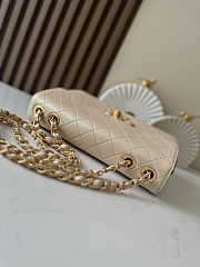 Colestore Chanel Vintage Light Beige Classic Large Jumbo Single Flap 30x21x8cm - 4