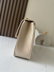 Colestore Chanel Vintage Light Beige Classic Large Jumbo Single Flap 30x21x8cm - 5