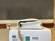 Colestore Chanel Woc Lamskin White Pearl on Chain 19x12x3.5cm - 5