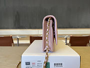 Colestore Chanel Woc Lamskin Pink Pearl on Chain 19x12x3.5cm - 5