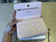 Colestore Chanel Woc Lamskin Pink Pearl on Chain 19x12x3.5cm - 2