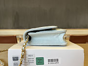 Colestore Chanel Woc Lamskin Light Blue Pearl on Chain 19x12x3.5cm - 6