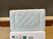 Colestore Chanel Woc Lamskin Light Blue Pearl on Chain 19x12x3.5cm - 2
