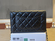 Colestore Chanel Woc Lamskin Black Pearl on Chain 19x12x3.5cm - 3