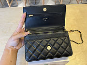 Colestore Chanel Woc Lamskin Black Pearl on Chain 19x12x3.5cm - 2