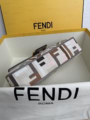 Colestore Fendi Multicolor Baguette FF Logo Bag 26x13x6cm - 2