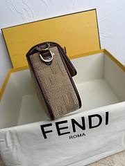 Colestore Fendi Multicolor Baguette Brown FF Logo Bag 26x13x6cm - 5