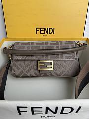 Colestore Fendi Multicolor Baguette Chocolate FF Logo Bag 26x13x6cm - 1
